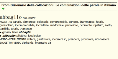 Le combinazioni delle parole in italiano/ 意大利语搭配词典