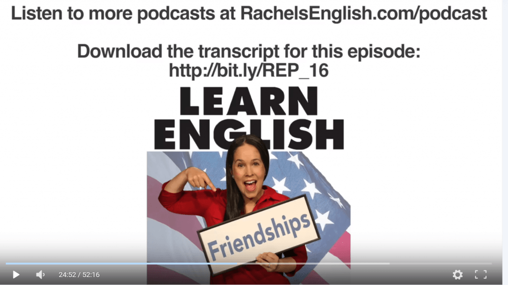 【视频】Rachel's English