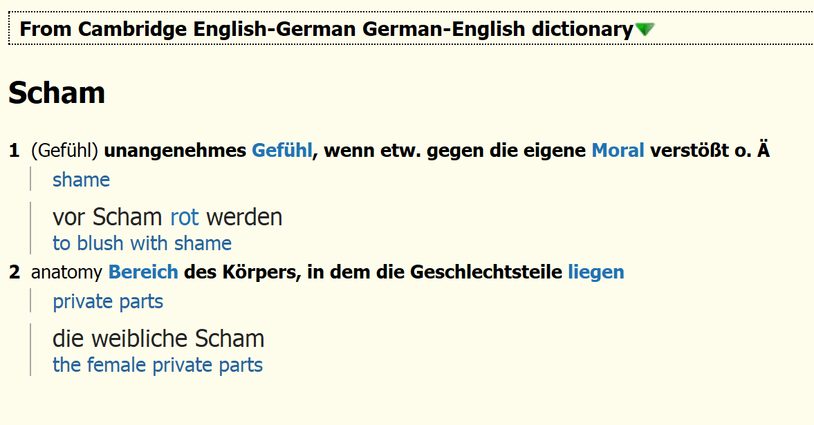 Cambridge English-German German-English dictionary